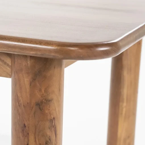 Straluma Acacia houten eettafel met afgeronde hoeken> Eettafels