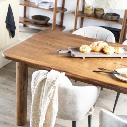 Straluma Acacia houten eettafel met afgeronde hoeken></noscript> Eettafels