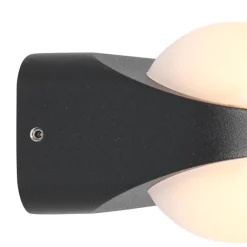 Straluma Aluminium buitenlamp zwart inclusief LED></noscript> Wandlampen|Buitenlampen