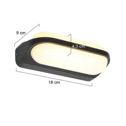 Straluma Aluminium buitenlamp zwart inclusief LED></noscript> Wandlampen|Buitenlampen