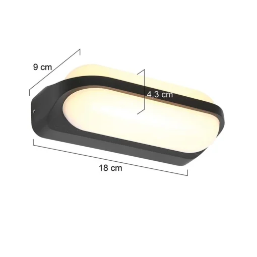 Straluma Aluminium buitenlamp zwart inclusief LED> Wandlampen|Buitenlampen