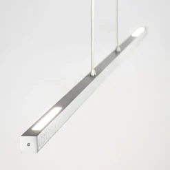 Straluma Aluminium LED hanglamp nikkel mat inclusief dimmer></noscript> Hanglampen|Eettafellampen