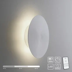 Straluma Aluminium LED wandlamp op accu 3-standen dimbaar> Wandlampen|LED Wandlampen
