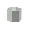 Straluma Aluminium wandlamp 6-hoek up+down> Halverlichting|Wandlampen