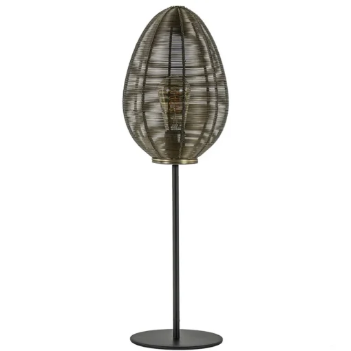 Straluma Antiek bronzen tafellamp Yaelle Light and Living> Draadlampen|Light and Living