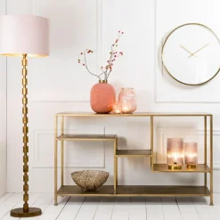 Straluma Antiek bronzen vloerlamp Malinda exclusief kap></noscript> Lampenvoeten|Light and Living