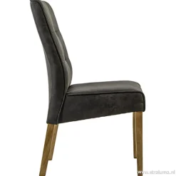 Straluma Antraciet stoffen eetkamerstoel></noscript> Eetkamerstoelen