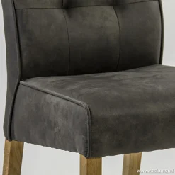Straluma Antraciet stoffen eetkamerstoel></noscript> Eetkamerstoelen