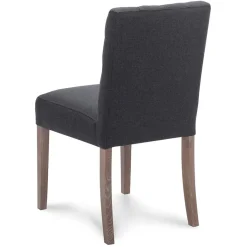 Straluma Antraciete eetkamerstoel met eiken poten></noscript> Eetkamerstoelen