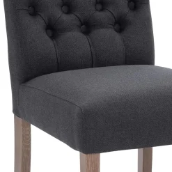 Straluma Antraciete eetkamerstoel met eiken poten></noscript> Eetkamerstoelen