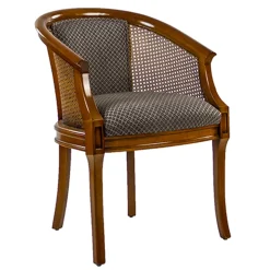 Straluma Armstoel met webbing en stoffen zitting> Eetkamerstoelen