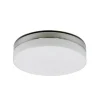 Straluma Badkamer plafonnière staal met wit glas> Plafonnières|Keukenverlichting