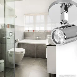 Straluma Badkamer spot Rain 1 lichts chroom></noscript> Wandlampen|Opbouwspots