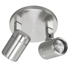Straluma Badkamerlamp Rain  2 lichts nikkel IP44> Opbouwspots|Keukenverlichting