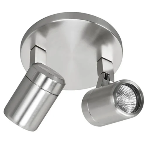 Straluma Badkamerlamp Rain  2 lichts nikkel IP44> Opbouwspots|Keukenverlichting