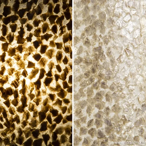 Straluma Beach wandlamp goud capiz schelpen> Schelpenlampen|Woonkamerlampen