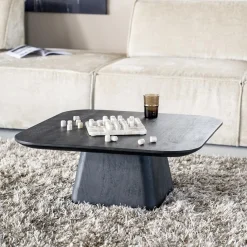 Straluma Bijzettafel Aron zwart 80x80 cm></noscript> Bijzettafels|Salontafels