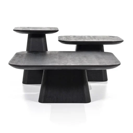 Straluma Bijzettafel Aron zwart 40x40 cm> Bijzettafels