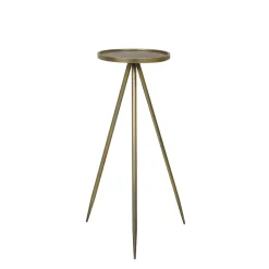 Straluma Bijzettafel Envira antiek goud Ø35x98,5 cm> Light and Living|Bijzettafels
