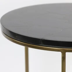 Straluma Bijzettafel Sobrina set van 2 zwart/antiek brons></noscript> Light and Living|Bijzettafels