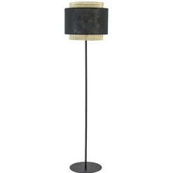 Straluma Boho vloerlamp mat zwart met webbing> Vloerlampen|Beach Verlichting