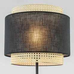 Straluma Boho vloerlamp mat zwart met webbing></noscript> Vloerlampen|Beach Verlichting
