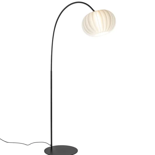 Straluma Booglamp Arena zwart/kap wit> Vloerlampen|Booglampen