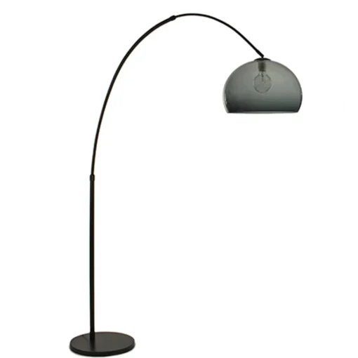 Straluma Boog-vloerlamp zwart exclusief kap> Booglampen|Woonkamerlampen