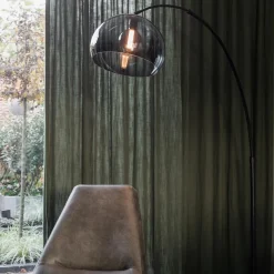 Straluma Boog-vloerlamp zwart exclusief kap></noscript> Booglampen|Woonkamerlampen