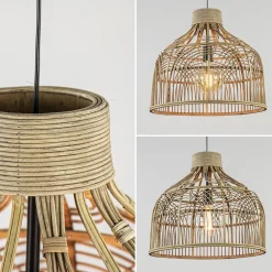 Straluma Botanische hanglamp Pocita rotan naturel 48 cm></noscript> Eettafellampen|Light and Living