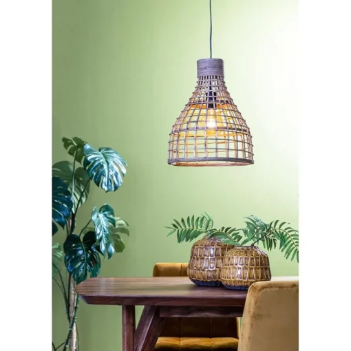 Straluma Botanische hanglamp Puerto rotan naturel> Light and Living|Keukenverlichting