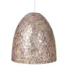 Straluma Bruin gouden hanglamp met capiz schelpen> Eettafellampen|Schelpenlampen