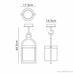Straluma Buiten hanglantaarn tuin antraciet IP54></noscript> Hanglampen|Buitenlampen