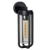 Straluma Buiten wandlamp zwart met helder glas IP65> Buitenlampen