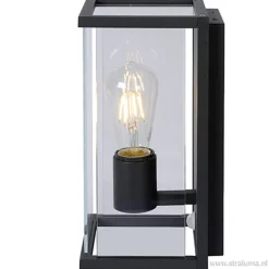 Straluma Buitenlamp antraciet/glas met bewegingssensor IP54></noscript> Buitenlampen|Halverlichting