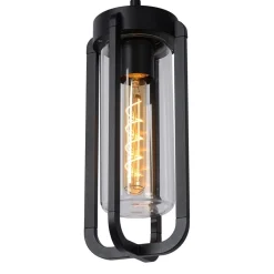 Straluma Buitenlamp hang zwart met glazen kap IP44> Hanglampen|Buitenlampen