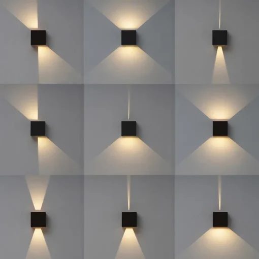 Straluma Buitenlamp kubus zwart verstelbaar IP54> Buitenlampen|Wandlampen
