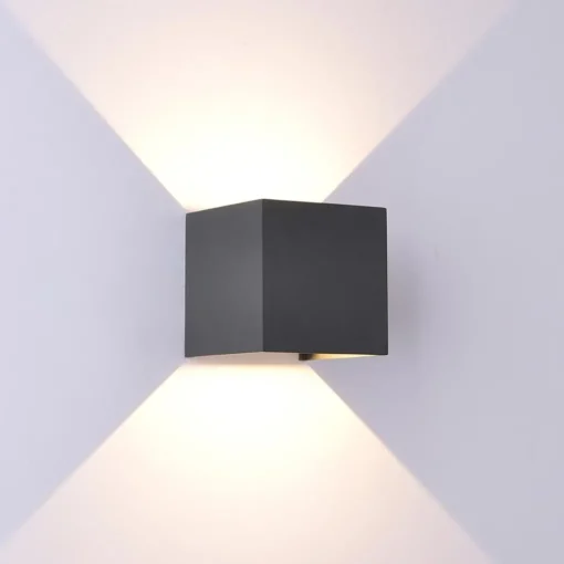 Straluma Buitenlamp kubus zwart verstelbaar IP54> Buitenlampen|Wandlampen