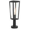 Straluma Buitenlamp lantaarn op voet zwart met helder glas> Buitenlampen|Moderne Verlichting