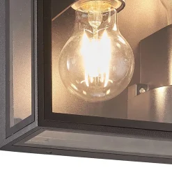 Straluma Buitenlamp lantaarn vierkant antraciet IP65> Wandlampen|Buitenlampen