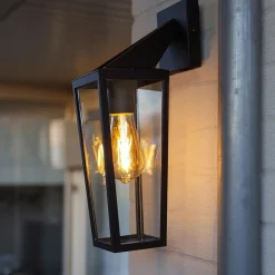 Straluma Buitenlamp lantaarn zwart IP44></noscript> Wandlampen|Buitenlampen