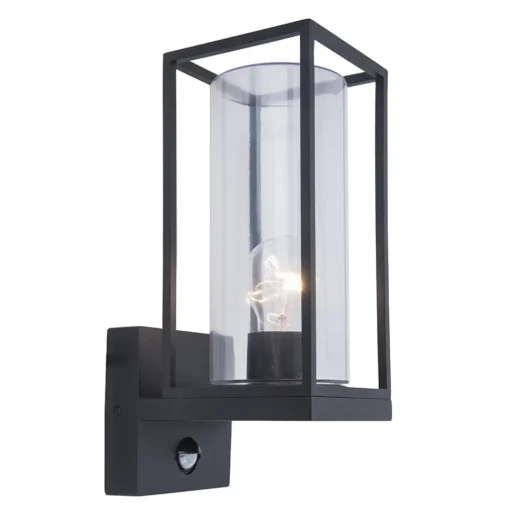 Straluma Buitenlamp lantaarn zwart met bewegingssensor> Wandlampen|Buitenlampen