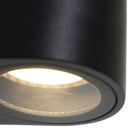 Straluma Buitenlamp Logan afgerond zwart IP44> Wandlampen|Buitenlampen