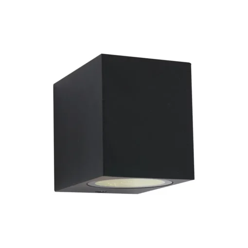 Straluma Buitenlamp Logan kubus zwart IP44> Wandlampen|Buitenlampen