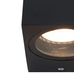 Straluma Buitenlamp Logan kubus zwart IP44> Wandlampen|Buitenlampen