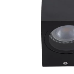 Straluma Buitenlamp Logan kubus zwart IP44></noscript> Wandlampen|Buitenlampen