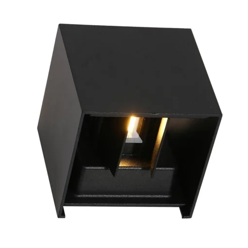 Straluma Buitenlamp Logan zwart + sch.sensor IP54> Wandlampen|Buitenlampen