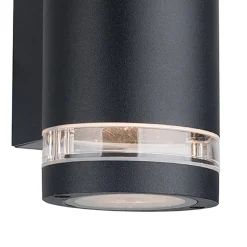 Straluma Buitenlamp Panay zwart+schemersensor> Wandlampen|Buitenlampen