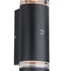 Straluma Buitenlamp Panay zwart+schemersensor></noscript> Wandlampen|Buitenlampen
