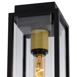 Straluma Buitenlamp plafond zwart met goud IP54></noscript> Buitenlampen